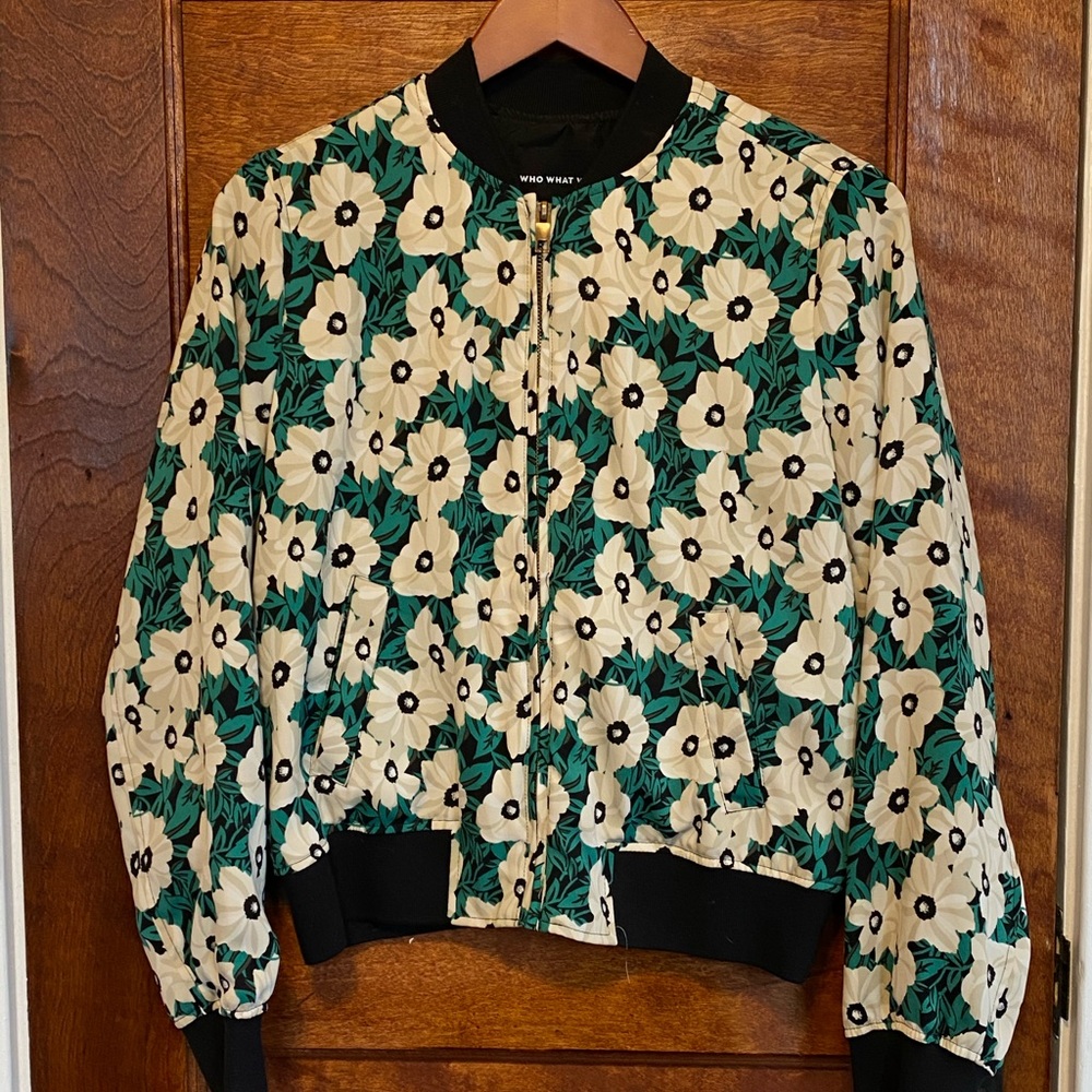 Who What Wear floral bomber jacket